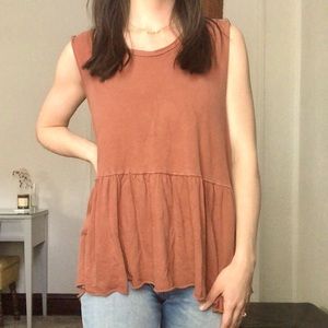 We the Free peplum tank top size Medium